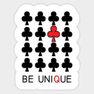 BE UNIQUE Sticker